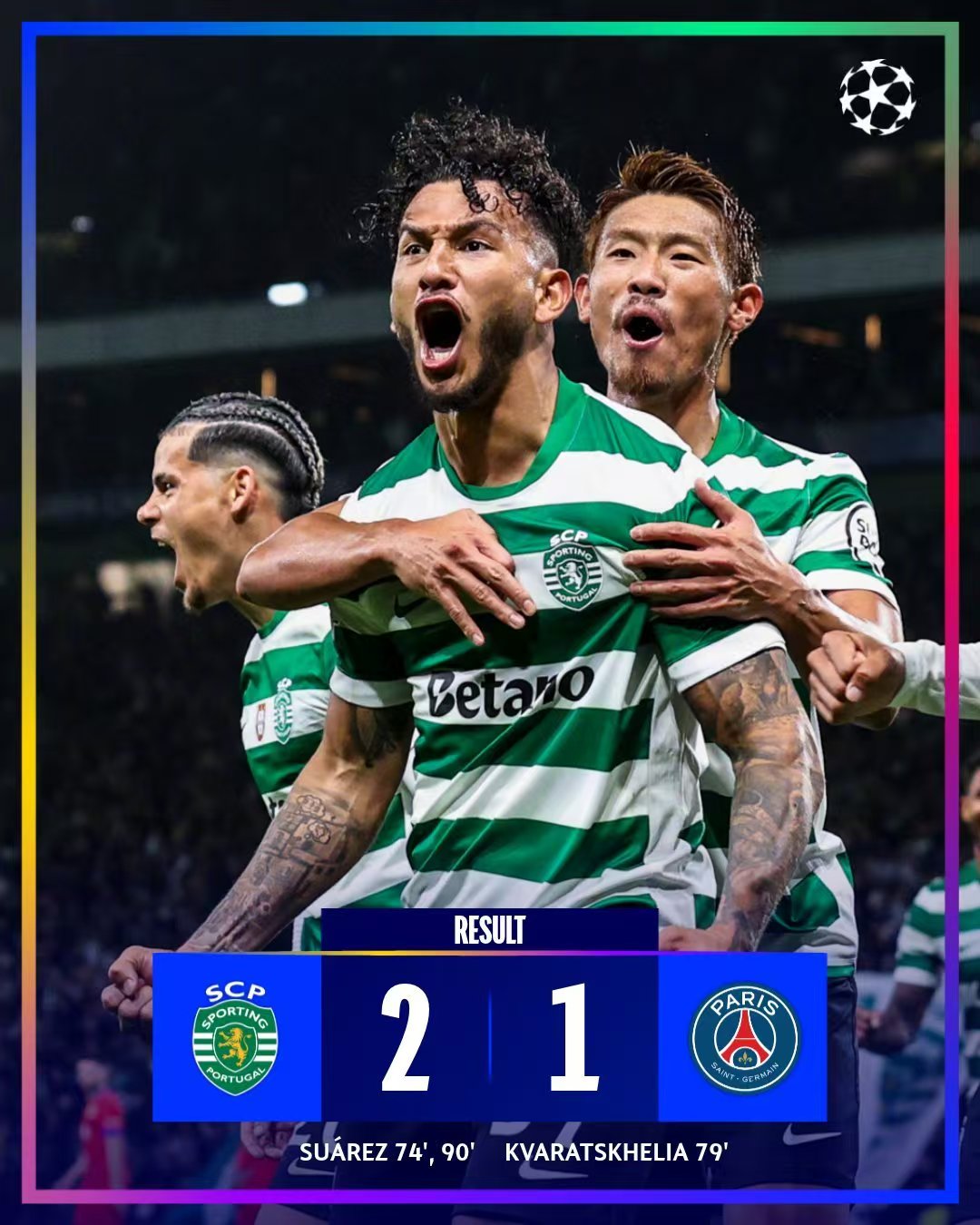 Neochvějný duch Sportingu CP rozdrtil slávu Paris Saint-Germain v Lize mistrů.
